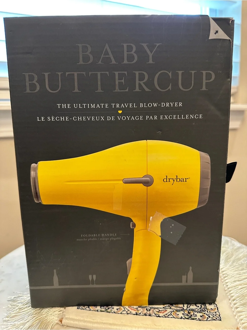 Drybar Yellow Baby Buttercup Travel Hair Dryer